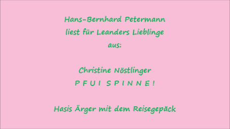 Zu viel Gepäck? – Lesung aus „Pfui Spinne!“ von Christine Nöstlinger